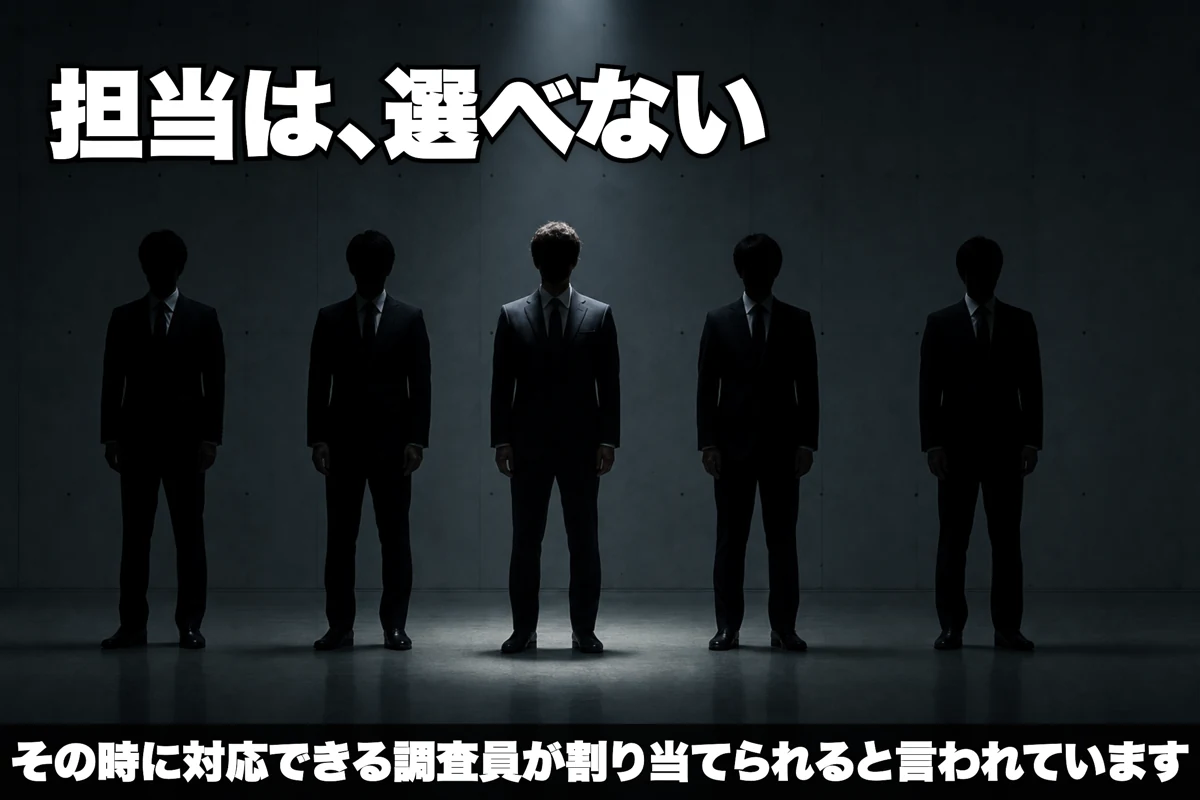 誰が担当になるか分からない調査員の割り当て